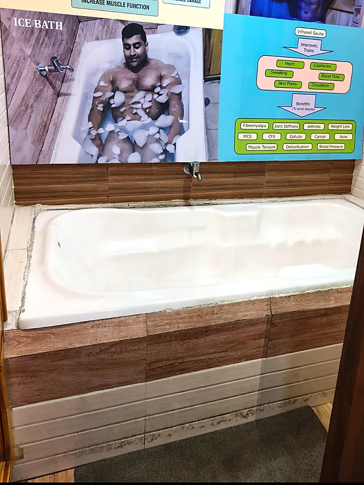 Ice bath at Wellness Sports Inc